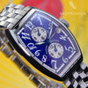 Franck Muller 5850 MB Master Banker Stainless Steel Blue Dial Mens Watch