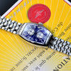 Franck Muller 5850 MB Master Banker Stainless Steel Blue Dial Mens Watch