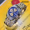 Breitling Chronomat GT 18K Gold & Stainless Steel Blue Dial B13350﻿