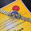 Breitling Chronomat GT 18K Gold & Stainless Steel Blue Dial B13350﻿