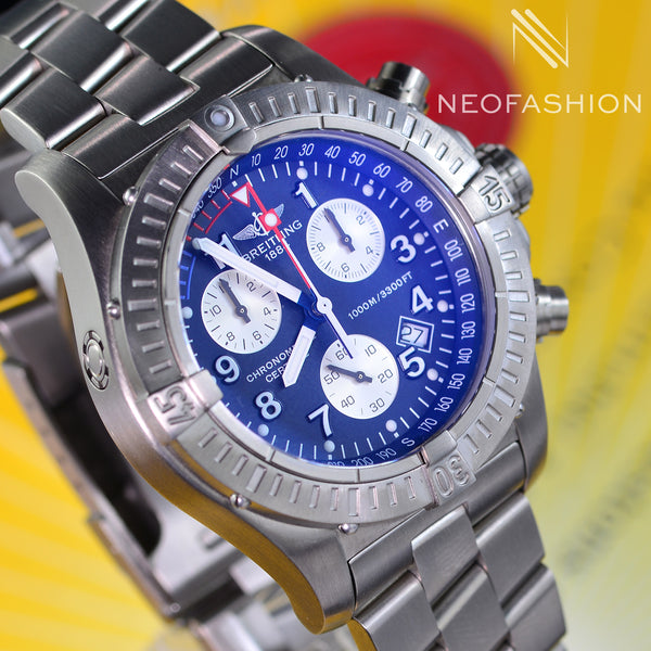 Breitling Chrono Avenger M1 Titanium BLUE Dial E73360