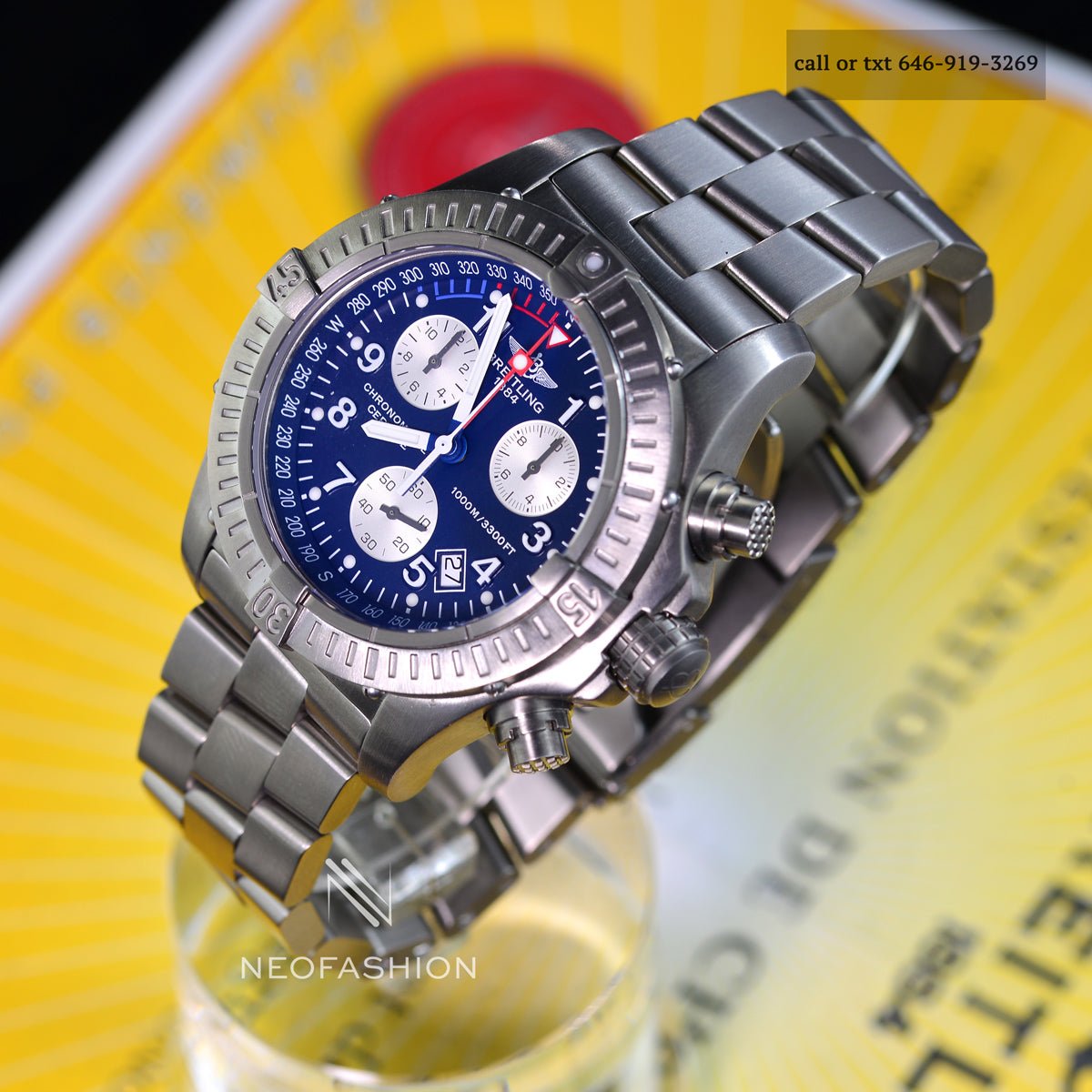Breitling Chrono Avenger M1 Titanium BLUE Dial E73360