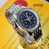 Breitling Navitimer World GMT 2nd Time Zone A24322 Black Dial Mens Watch