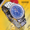 Breitling Navitimer B01 Chronograph 46mm Beautiful Blue Dial Mens Watch AB0127