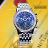 Breitling Navitimer B01 Chronograph 46mm Beautiful Blue Dial Mens Watch AB0127