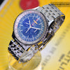 Breitling Navitimer B01 Chronograph 46mm Beautiful Blue Dial Mens Watch AB0127