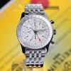 Breitling Navitimer World GMT 2nd Time Zone White Dial A23322 Mens Watch