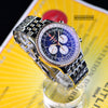 Breitling Navitimer B01 Chronograph 46mm Black Dial 18K Gold Bezel Watch UB0127