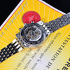 Breitling Navitimer B01 Chronograph 46mm Black Dial 18K Gold Bezel Watch UB0127