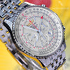 Breitling Navitimer B04 Chronograph GMT 48 GMT White Dial Mens Watch AB0441