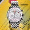 Breitling Navitimer B04 Chronograph GMT 48 GMT White Dial Mens Watch AB0441