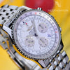 Breitling Navitimer Stainless Steel White Dial A23322 Mens Luxury Watch