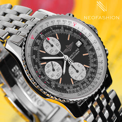Breitling Navitimer 42mm Black Dial Stainless Steel Mens Watch