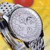 Breitling Navitimer Olympus SS 43mm White Dial Moon Phase Annual Calendar A19340