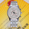 Breitling Navitimer Montbrillant Datora SS 43mm White Dial Mens Watch A21330