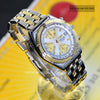 Breitling Chronomat 2 Tone 18K Gold Bezel & Stainless Steel MOP Dial Mens Watch D13352﻿