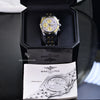 Breitling Chronomat 2 Tone 18K Gold Bezel & Stainless Steel MOP Dial Mens Watch D13352﻿