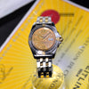 Breitling Cockpit 2 Tone 18K/SS Automatic 41mm Rare Gold Dial Mens Watch B49350