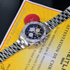 Breitling Super Avenger with Factory 1.23ct Diamond Bezel Black Dial A13370 Mens Watch