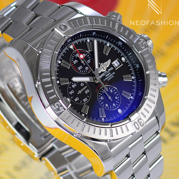 Breitling Super Avenger Pro II 48mm Black Dial A13370 Mens Watch