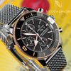 Breitling SuperOcean Heritage Chronograph 44mm 18K Gold Ceramic Bezel Black Dial U13313