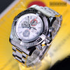 Breitling Super Avenger Pro II White Dial 48mm A13371 Mens Watch