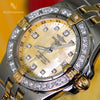 Breitling Starliner Ladies 2 Tone 18K/SS  Factory Gold MOP Diamond Dial & Diamond Bezel B71340