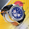 Breitling Super Avenger Chronograph Blue Dial A13370 Mens Watch
