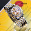 BREITLING COCKPIT CHRONO 2 TONE 18K BEZEL/SS 39MM WHITE DIAL MENS WATCH C13358