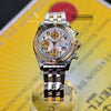 BREITLING COCKPIT CHRONO 2 TONE 18K BEZEL/SS 39MM WHITE DIAL MENS WATCH C13358
