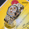 BREITLING COCKPIT CHRONO 2 TONE 18K BEZEL/SS 39MM WHITE DIAL MENS WATCH C13358