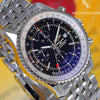 Breitling Navitimer World GMT 2nd Time Zone A23322 Black DIal Watch