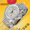 Breitling Navitimer World GMT 2nd Time Zone White Dial A23322 Mens Watch