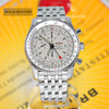 Breitling Navitimer World GMT 2nd Time Zone White Dial A23322 Mens Watch