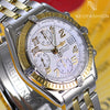 Breitling Chronomat 18K Gold & Steel White Dial D13352﻿ - NeoFashionStore