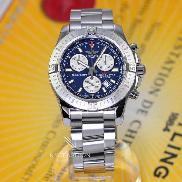 Breitling Colt Chrono 44 Quartz Blue Dial A73388 - NeoFashionStore