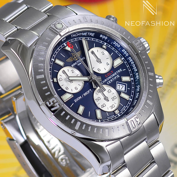 Breitling Colt Chrono 44 Quartz Blue Dial A73388 - NeoFashionStore