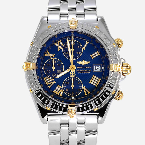 Breitling Crosswind 18K Gold/Stainless Steel Blue Dial B13355 - NeoFashionStore