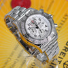 Breitling Super Avenger Factory Diamond Bezel White Dial A13370 - NeoFashionStore