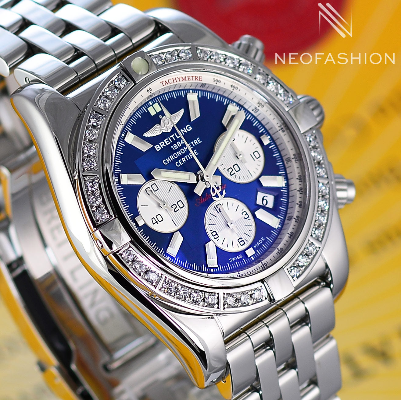 breitling superocean diamond bezel