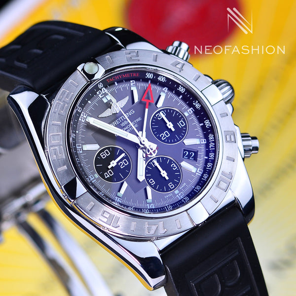 Breitling Chronomat GMT B01 44mm Slate Dial Stainless Steel AB0420