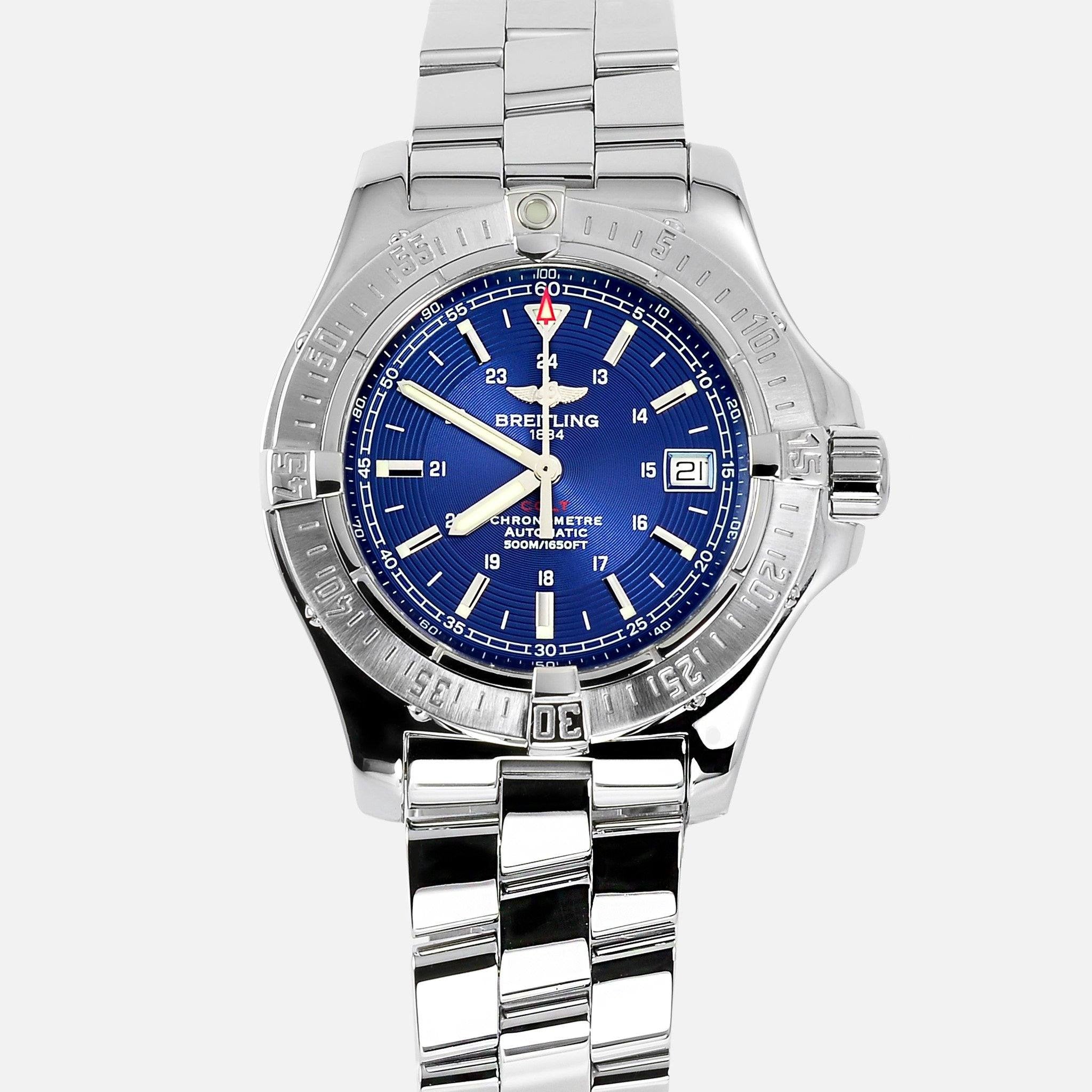 Breitling Colt Automatic II Blue Dial A17380