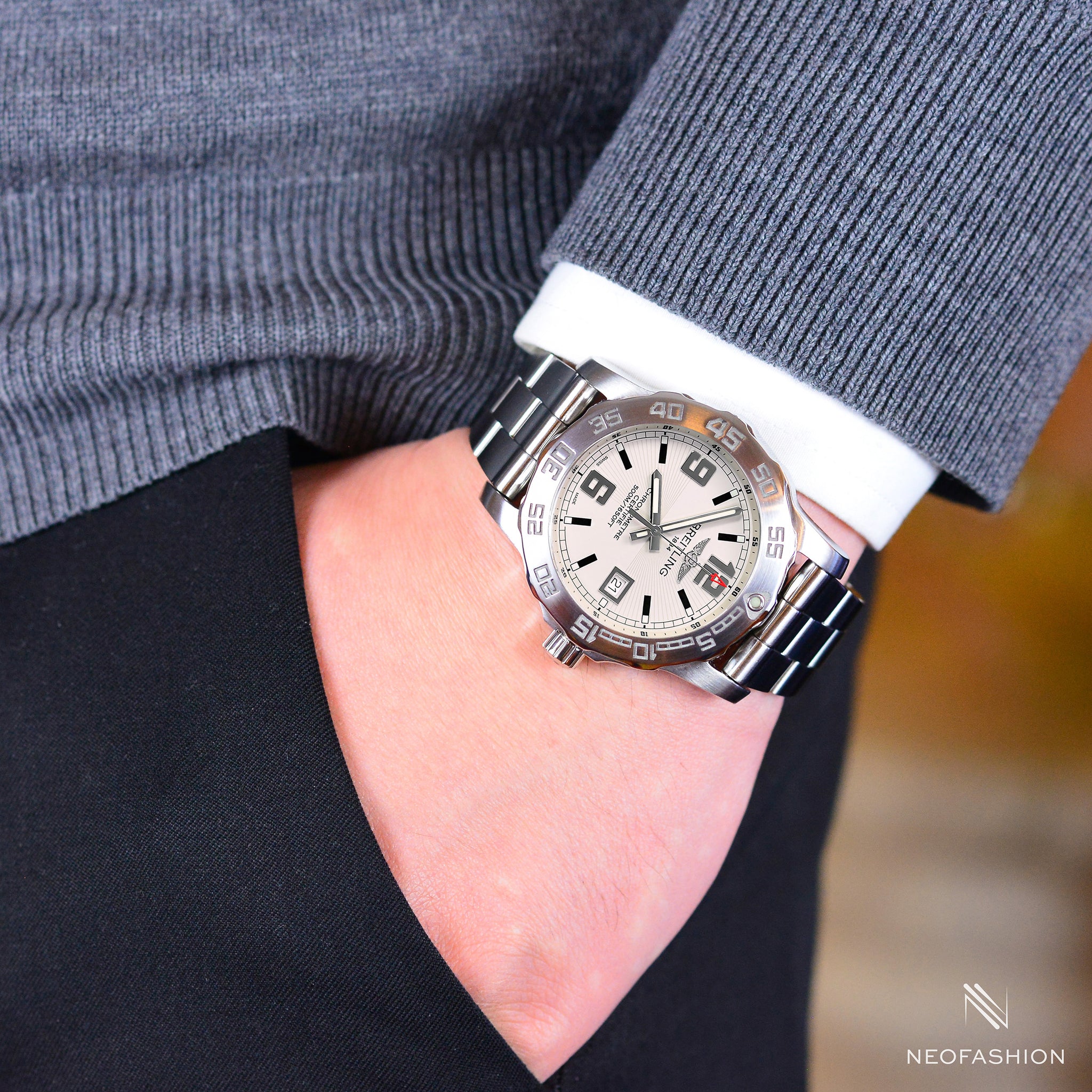 Breitling Colt Chronometer 44 Super Quartz Stainless Steel A74387 Watch DAN ROYTER