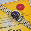 Breitling Chronomat Evolution 18K Rose Gold/Steel Black Dial C13356