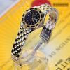 Breitling Lady J 18K/SS Gold Bezel Black Dial Watch D52065