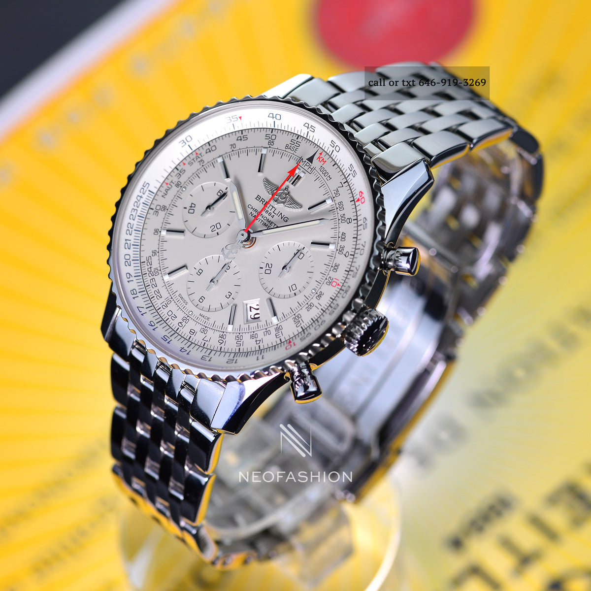 Breitling Navitimer 01 Limited Edition Silver Dial Steel Watch