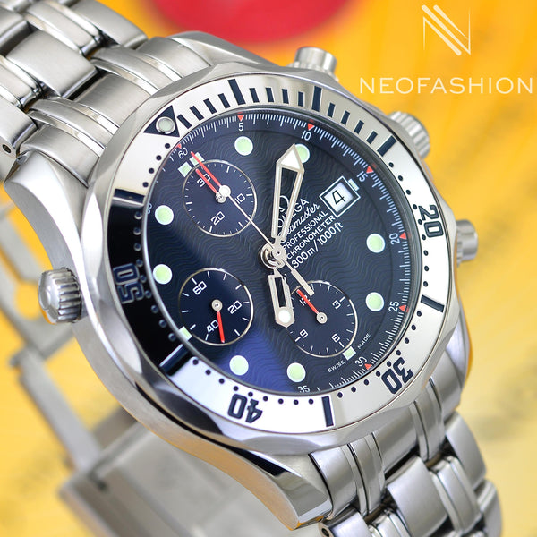 Omega Seamaster Chronograph Stainless Steel Blue 300m 2598.80.00