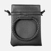 Sekora Black PVD Braided Nappa Leather Bracelet - NeoFashionStore