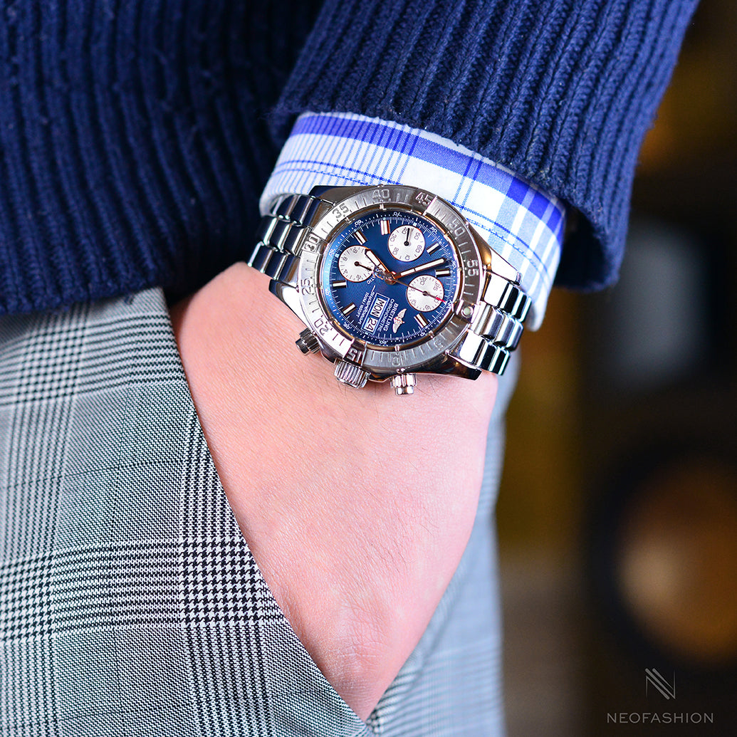 Breitling Superocean Divers Chronograph Blue A13340 DAN ROYTER
