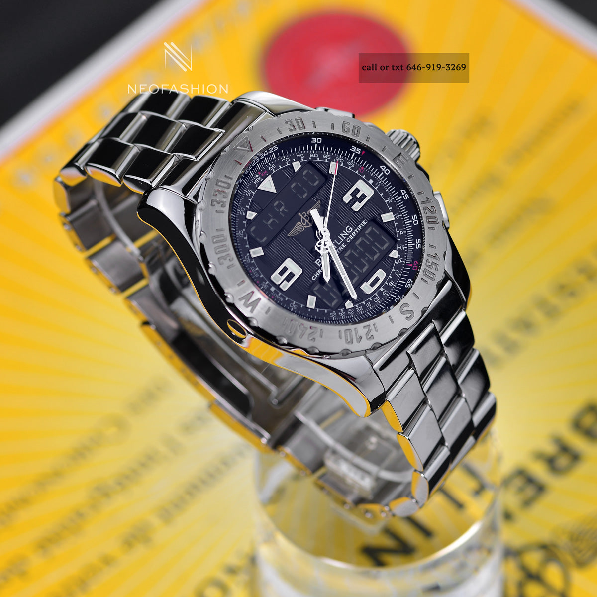 Breitling Airwolf Raven Professional Chronometer Black Mens Watch A783 -  DAN ROYTER